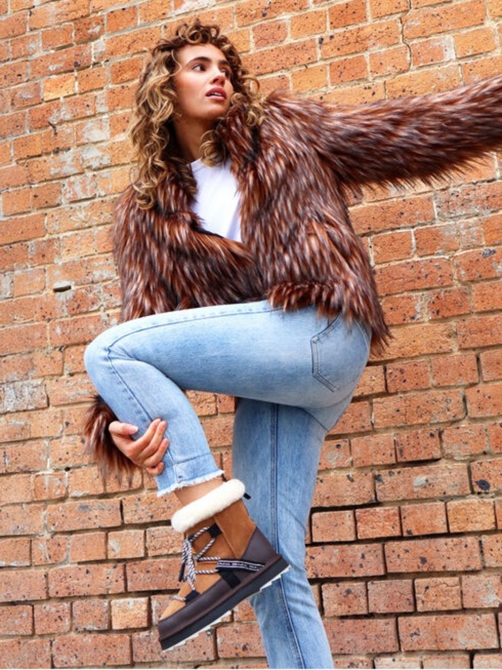 Emu Australia Blurred Sheepskin Boots Women’s Size 9